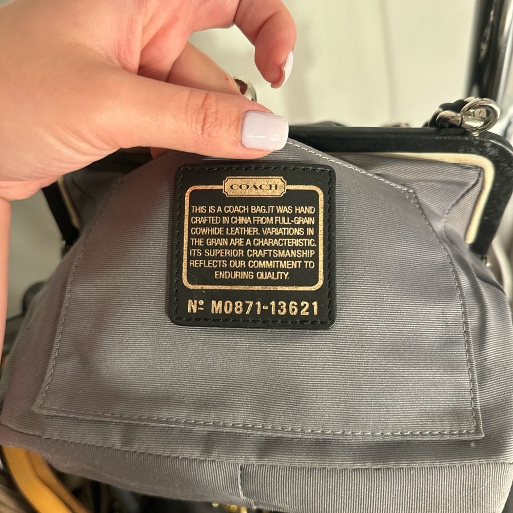 Y2K Kisslock Coach Parker satchel with chain strap - Picture 9 of 9